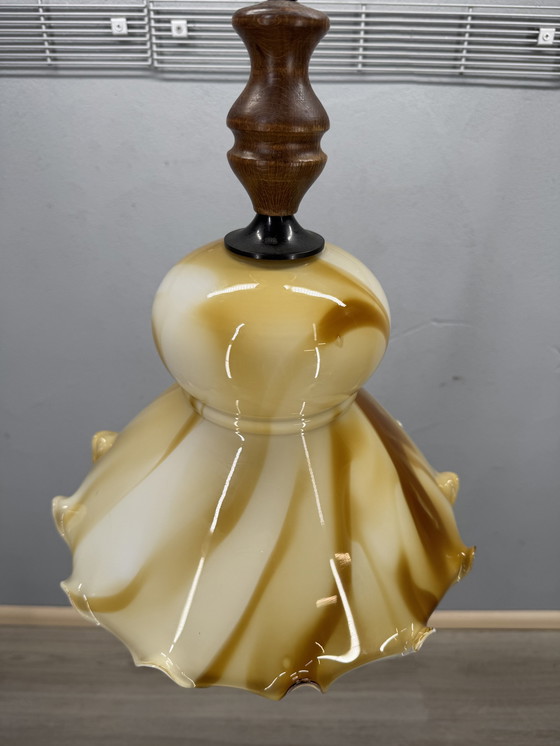 Image 1 of Vintage Flamed Pendant Lamp Herda