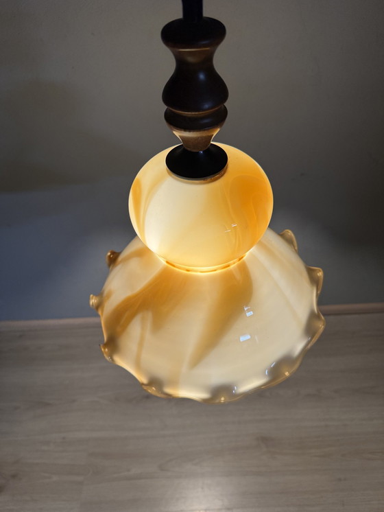 Image 1 of Vintage Flamed Pendant Lamp Herda