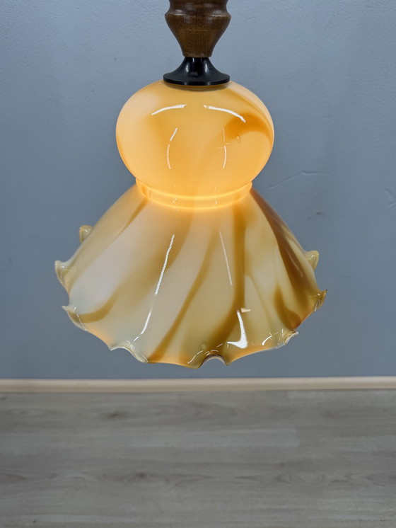 Image 1 of Vintage Flamed Pendant Lamp Herda
