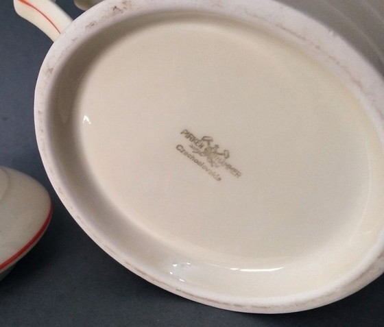 Image 1 of Zuccheriera con coperchio Art Déco/Bauhaus 'Metropolis' di Otto Prutscher, 1935