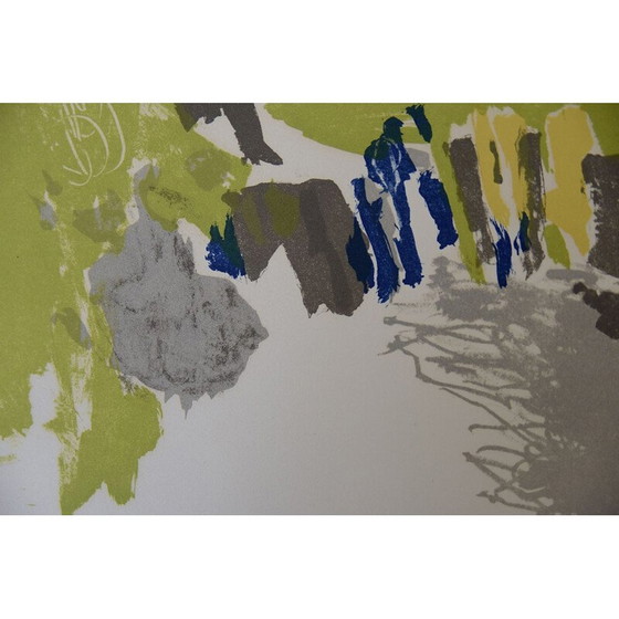 Image 1 of Litografía en color vintage sobre papel Van Gelder Zonen de Jörgen Fogelqvist, Suecia 1980