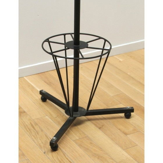 Image 1 of Vintage coat rack in black-tinted steel