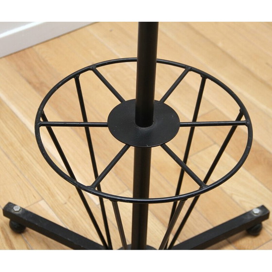 Image 1 of Vintage coat rack in black-tinted steel