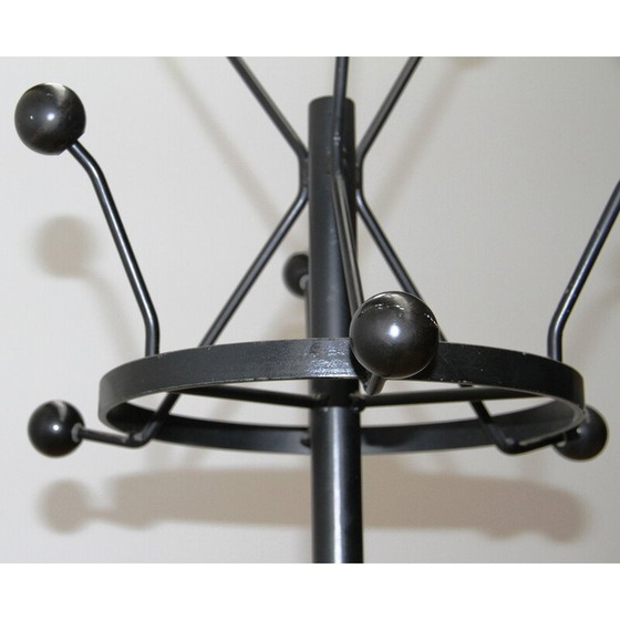 Image 1 of Vintage coat rack in black-tinted steel