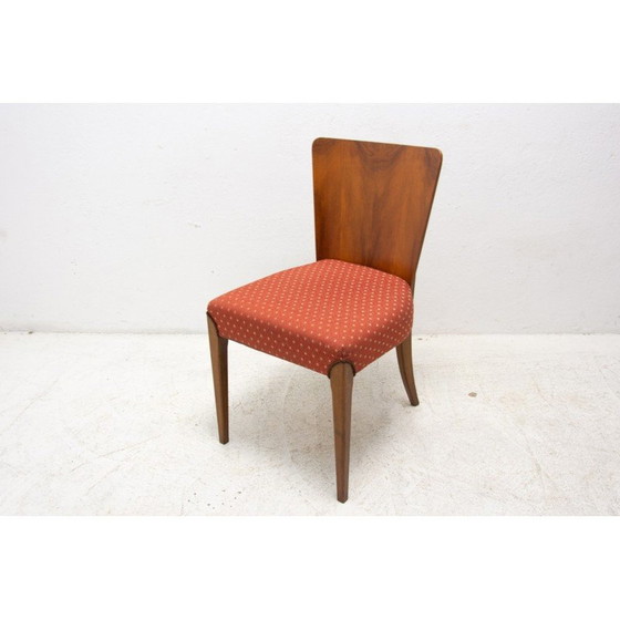 Image 1 of Set of 4 vintage Art Deco dining chairs H-214 by Jindrich Halabala for Úp Závody, 1950s