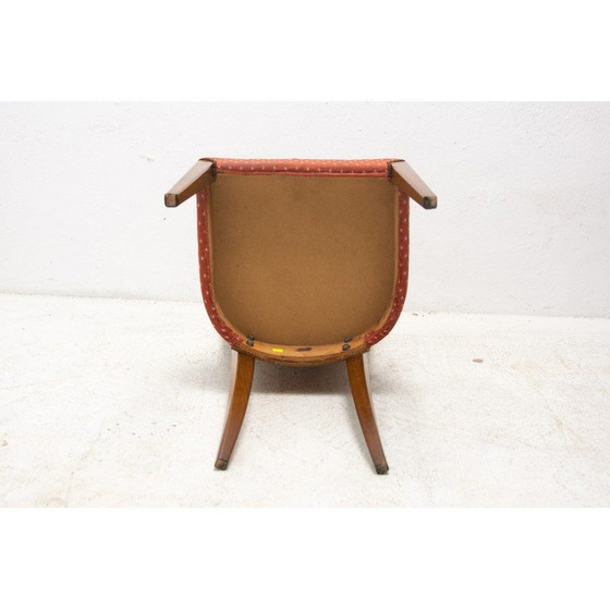 Image 1 of Set of 4 vintage Art Deco dining chairs H-214 by Jindrich Halabala for Úp Závody, 1950s