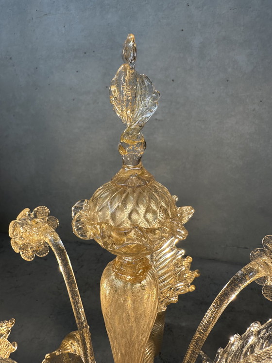 Image 1 of Antique Venetian table lamp - candelabra - Murano glass