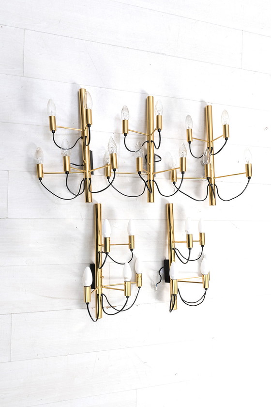 Image 1 of Lampada da parete vintage con cinque punti luce