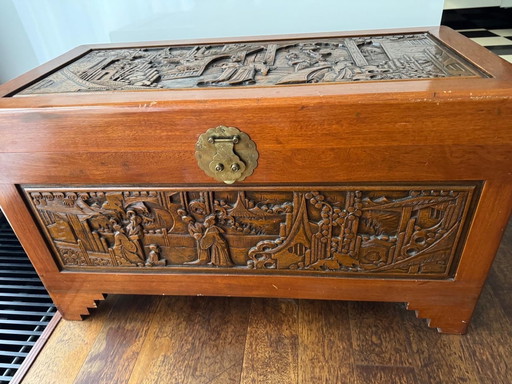 Wooden Blanket Box