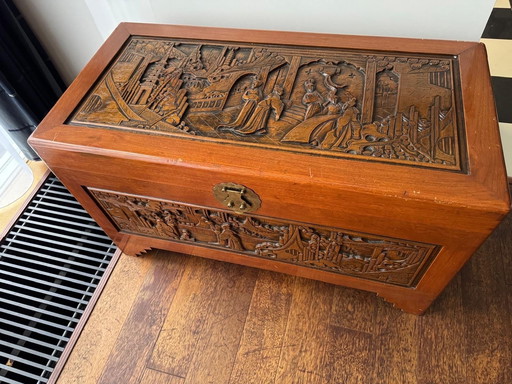 Wooden Blanket Box