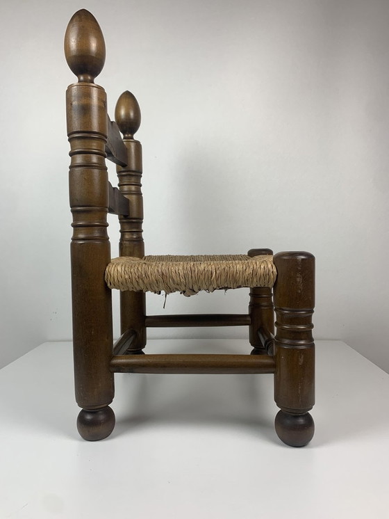 Image 1 of Chaise basse en jonc Bobbin