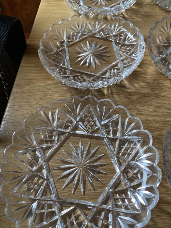 Image 1 of Mid - Century dessert plate crystal glass