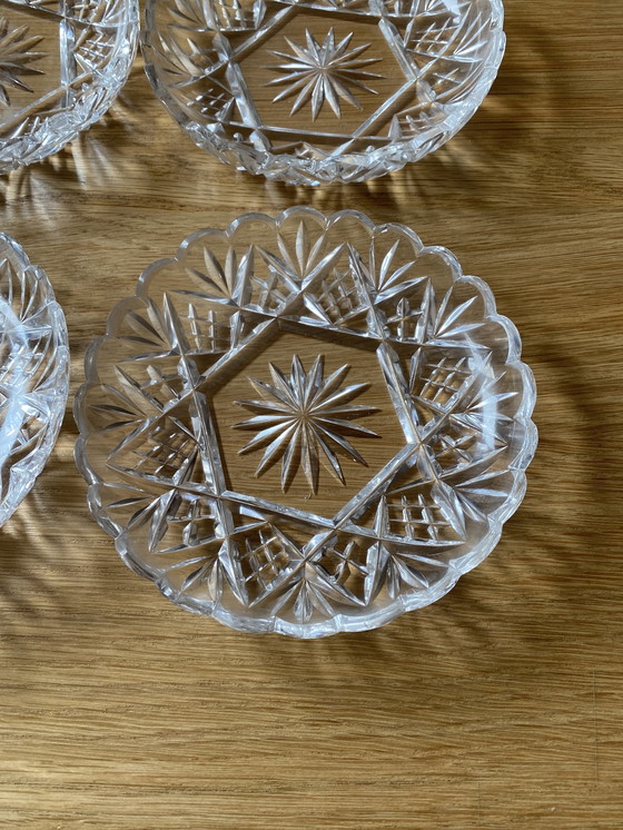 Image 1 of Mid - Century dessert plate crystal glass