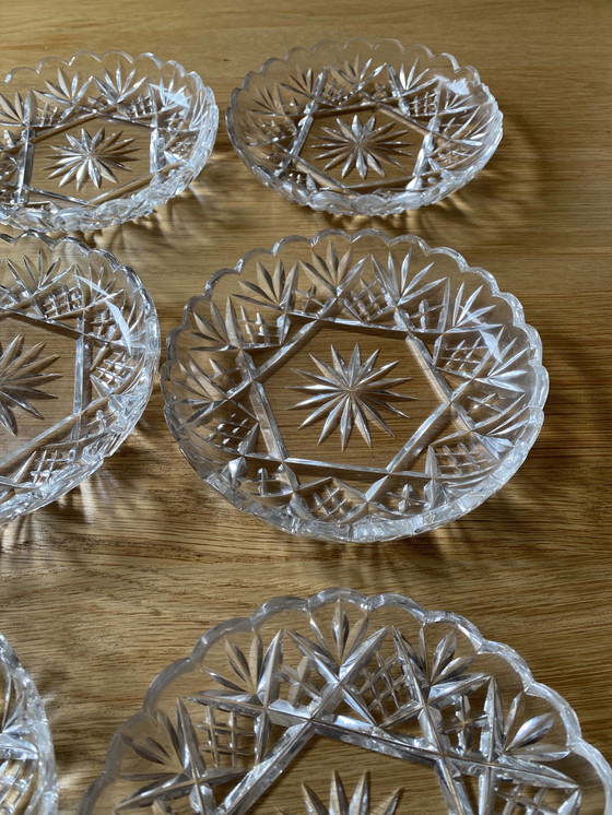 Image 1 of Mid - Century dessert plate crystal glass