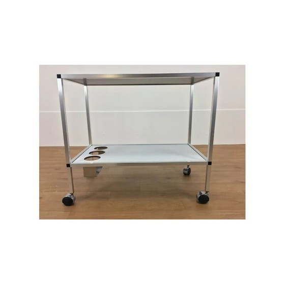 Image 1 of Carrello da portata vintage in alluminio spazzolato, anni '70