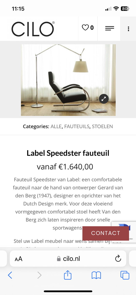 Image 1 of Fauteuil Speedster Label