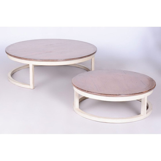 Image 1 of Tavolini vintage in legno di ciliegio e abete, Francia 1960