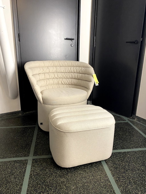 Fest Phoebe lounge chair with footstool