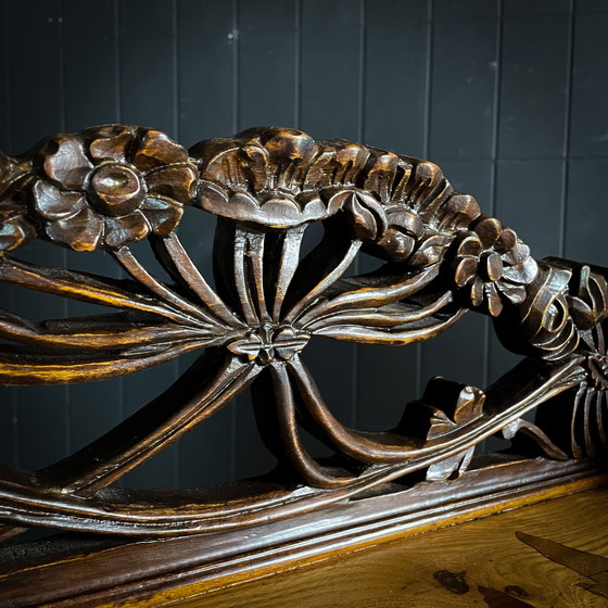 Image 1 of Armoire à étagères vintage - dans le style d'Émile Gallé