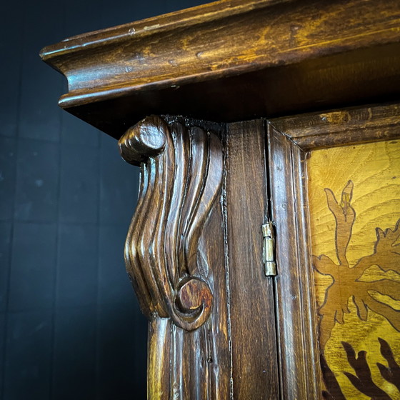 Image 1 of Armoire à étagères vintage - dans le style d'Émile Gallé