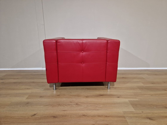 Image 1 of Gelderland 6111 Armchair Red Leather Jan des Bouvrie