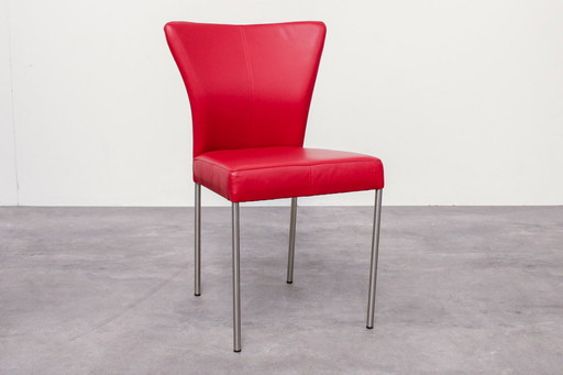 2x Salsa chair Hermes leather red