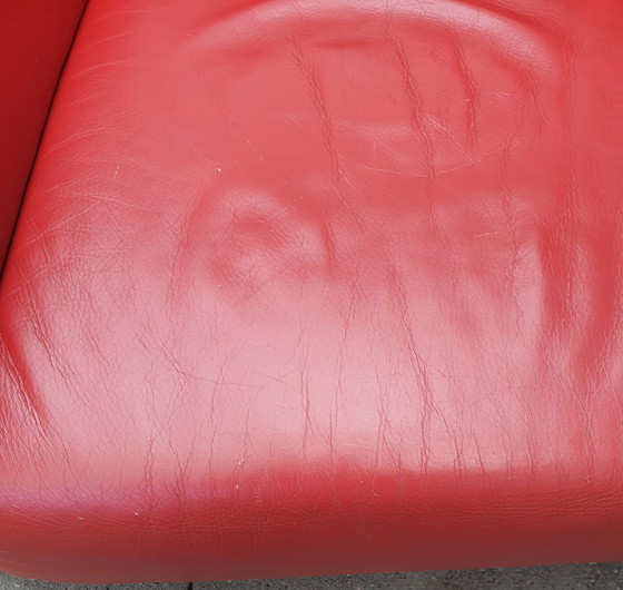 Image 1 of Fauteuil Rolf Benz 322 cuir rouge