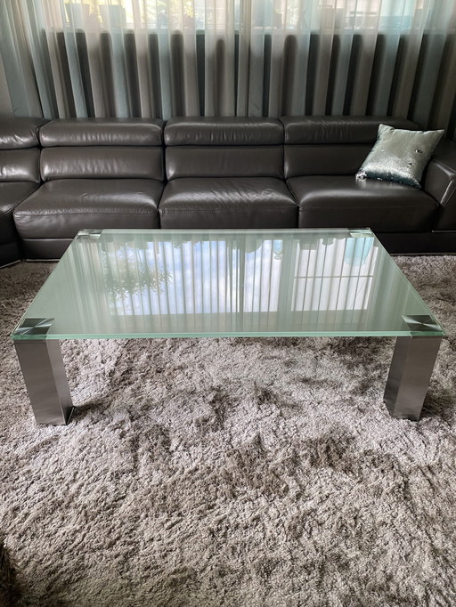 Table basse Weyts en verre trempé