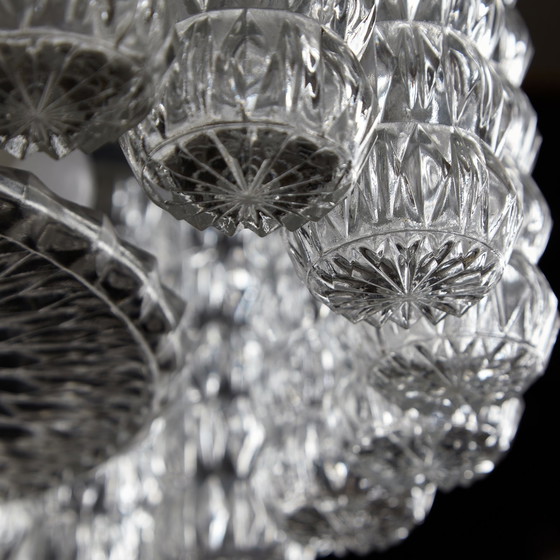 Image 1 of Glass And Chrome Chandelier