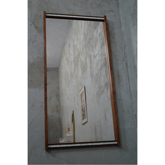 Image 1 of Specchio vintage scandinavo in palissandro, Svezia 1960