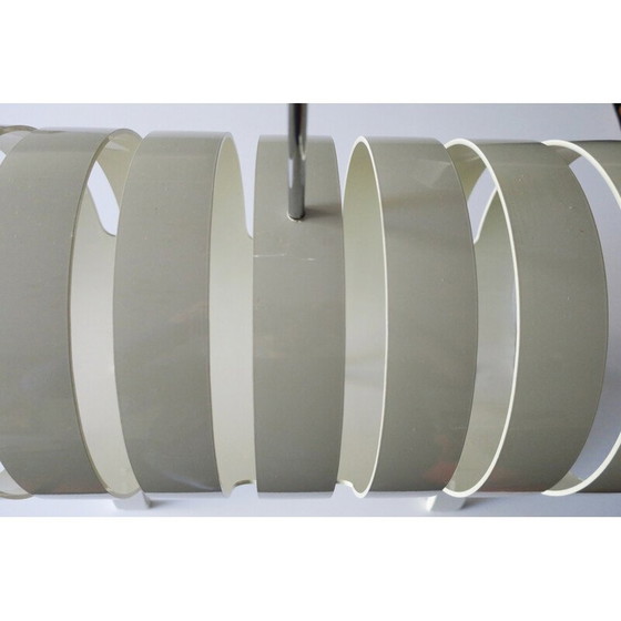Image 1 of Vintage white lacquered plywood magazine rack by Opal Möbel, 1970
