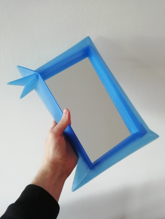 Image 1 of Sill Wall Mirror Blue Ikea 1996