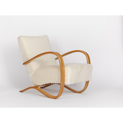 Mid century armchair H-269 by Jindrich Halabala for Spojene UP Zavody, 1930s