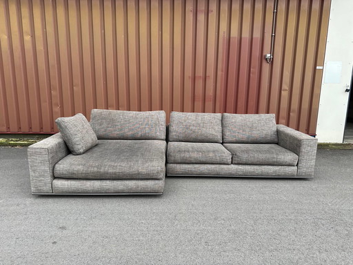 Minotti Hamilton Corner Sofa Brown-Gray Melange - NP: 24,000