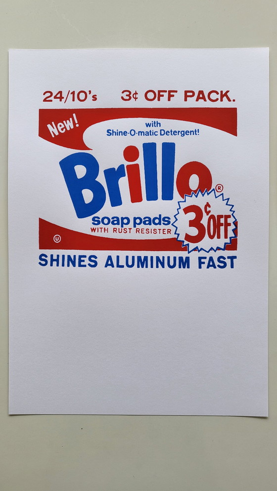 Image 1 of Andy Warhol - Brillo - 2 sérigraphies d'exposition - Pasadena Art Museum - 1970