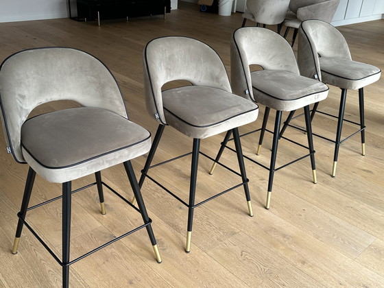 Image 1 of 4x Eichholtz Barstools