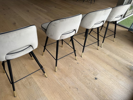 Image 1 of 4x Eichholtz Barstools