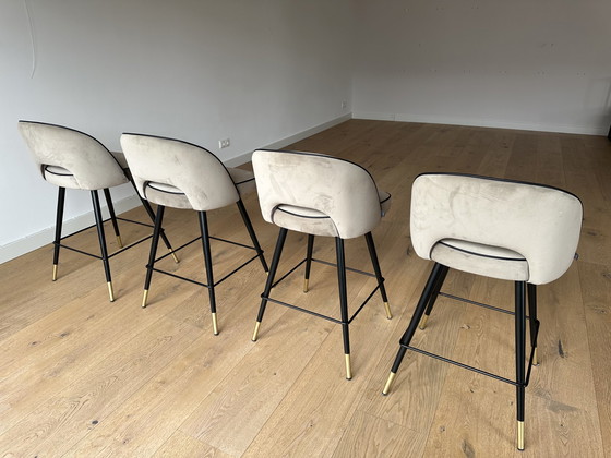 Image 1 of 4x Eichholtz Barstools