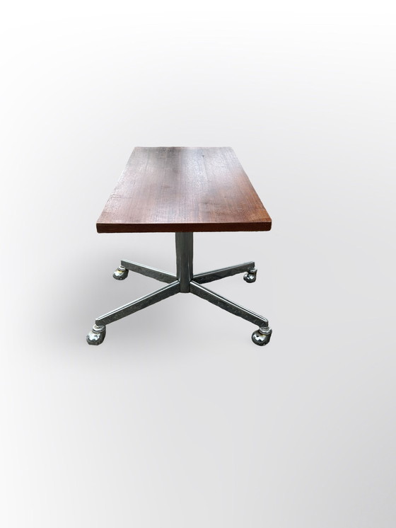 Image 1 of Table d'appoint mobile - Vintage - Avec plateau réglable