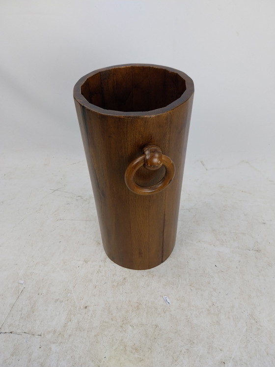 Image 1 of 1 X Danish Wooden Umbrella Stand 1970'S