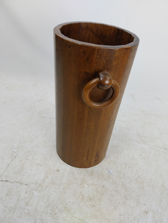 Image 1 of 1 X Danish Wooden Umbrella Stand 1970'S