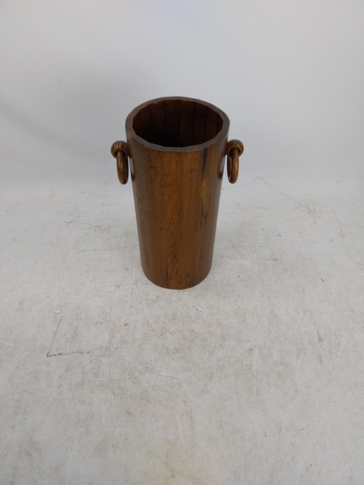 1 X Danish Wooden Umbrella Stand 1970'S