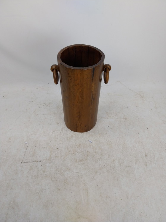 Image 1 of 1 X Danish Wooden Umbrella Stand 1970'S