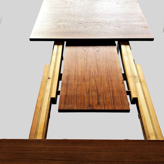 Image 1 of Tavolo da pranzo allungabile vintage in teak di Hans Wegner per Andreas Tuck