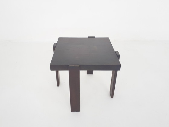 Image 1 of Dark Brown Square Side Table