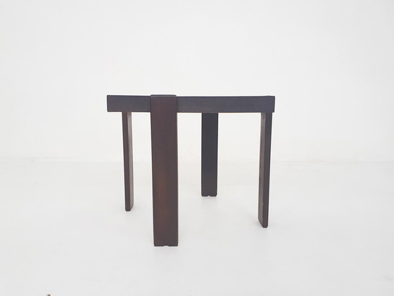 Image 1 of Dark Brown Square Side Table