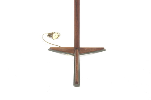  Scandinavian Teak And Metal Floor Lamp, Sweden, 1960