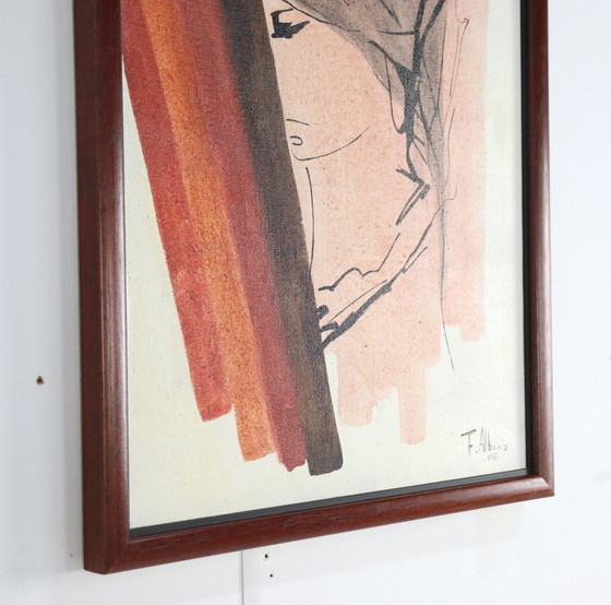 Image 1 of Fernandeze Alzamora Albeniz Painting 1977 Vintage