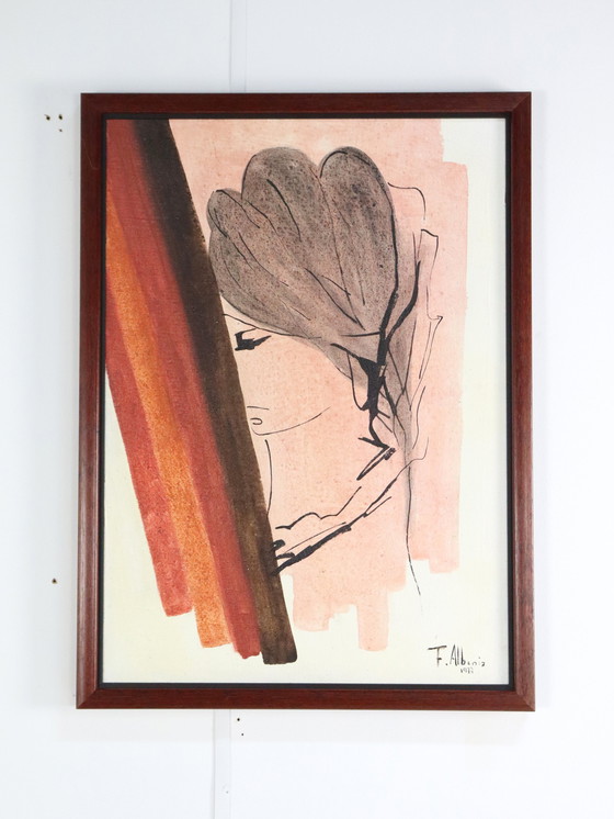 Image 1 of Fernandeze Alzamora Albeniz Painting 1977 Vintage