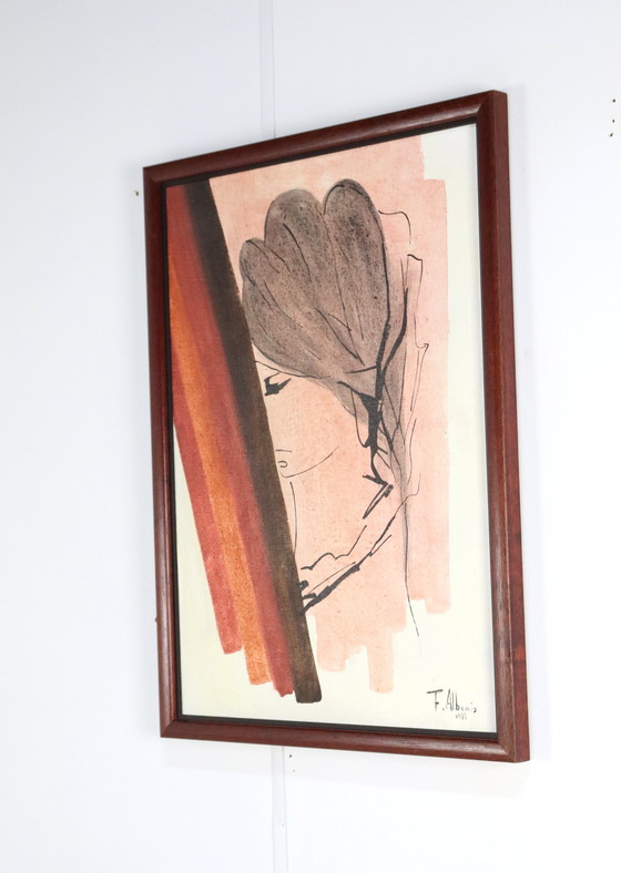 Image 1 of Fernandeze Alzamora Albeniz Painting 1977 Vintage